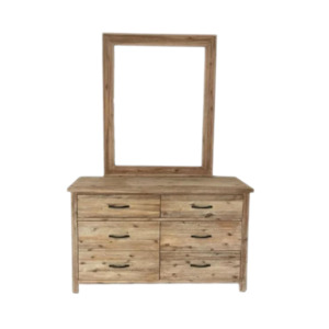 Dresser With Mirror: Bari Dresser