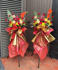 Red flower stand - Casa Event