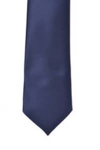 Navy Satin Tie