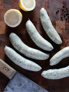 Chicken: Chicken, Spinach and Pine Nut Sausages