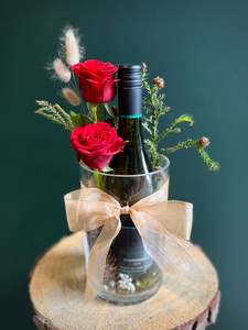 All Gifts: Elephant Hill Chardonnay Festive Vase Arrangement