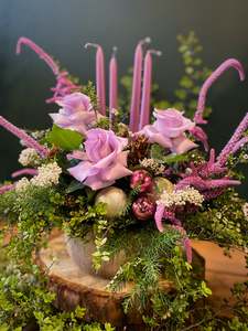 Mothers Day: Lilac Noel | Festive Table Arrangement