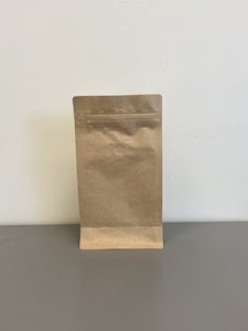 Box Pouch + Pull Tab: Coffee Pouches + Pull Tab Ziplock (Kraft) 1kg