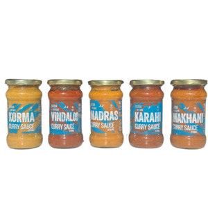 Frontpage: Sampler pack-  5 jars of 275 ml sauces