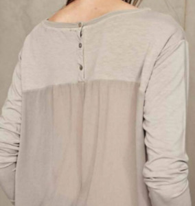 Transit: TRANSIT - Long sleeve sheer back top
