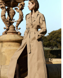 Coats Sweaters: WATER-REPELLENT ABIGAIL TRENCH COAT ( Camel )