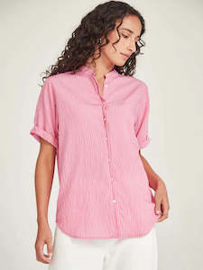 Flynn Stripe Shirt Pink/Red