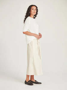 Caroline Sills: Echo Knit Tee Milk