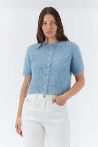 1: ELLY CROPPED CARDIGAN SKY
