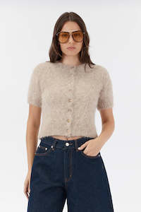 ELLY CROPPED CARDIGAN OAT