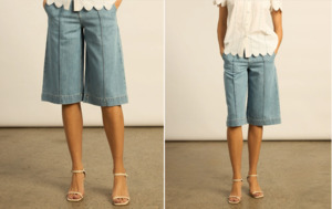 COMPASS SHORT Light Denim