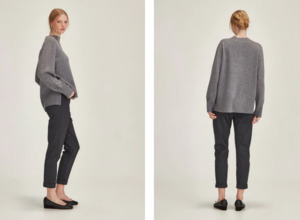 Pants: Blue Check Hepburn