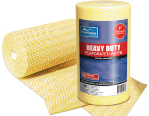 Products: Heavy Duty Wipes Rolls 530x300mm Yellow