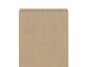 Flat Paper Bag 5 Brown