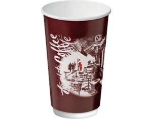 Montmartre Double Wall PE 16oz 86mmØ Red