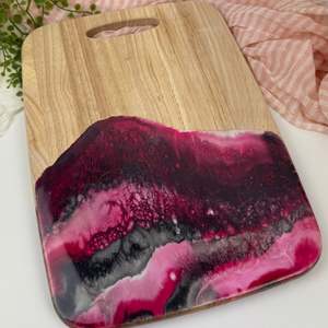 Everything: Resin Art Board | Red & Black | Choose Your Style | NZ Made