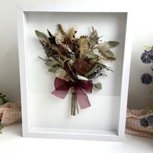 Floral shadow box 305mmx380mm