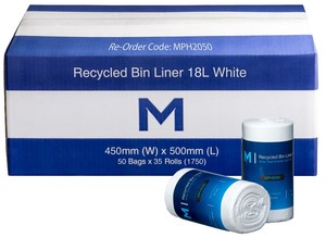 Products: Recycled Bin Liners 18L - Castle Supply