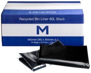 Products: Recycled Bin Liners 60L - Castle Supply