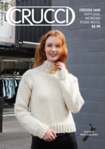 Patterns: Crucci Pattern 1496 Super Chunky Women's Sweater