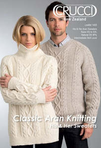 Patterns: Crucci Pattern 1405 DK Classic Aran His & Her Sweater