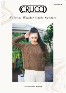 Patterns: Crucci Pattern 2114 Natural Wonder Cable Women's Sweater