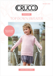 Patterns: Crucci Pattern 2202 Child's Top Down Sweater