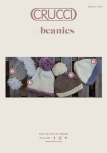Patterns: Crucci Pattern 1837 Beanies in four styles