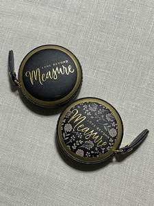 "Love Beyond Measure" PU Leather-Covered Retractable Tape Measure
