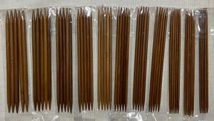 Bamboo Double-Pointed Knitting Needles 13cm Sets of 5