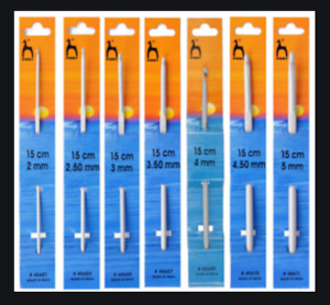 Needles: Pony Aluminium Crochet Hooks