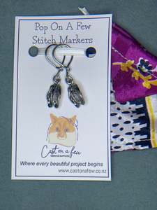Gift Ideas: Pop On A Few "Charming" - 9mm Stitch Markers, Silver Jandals
