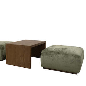 ADRIAN COFFEE TABLE AND OTTOMAN
