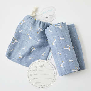 For Baby: BLUE GOOSE MUSLIN WRAP