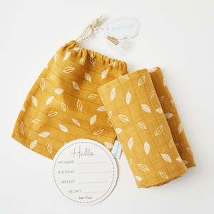 For Baby: CHAI LEAVES MUSLIN WRAP