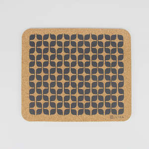 Table Linen: GEOMETRIC CORK PLACEMATS SET 4