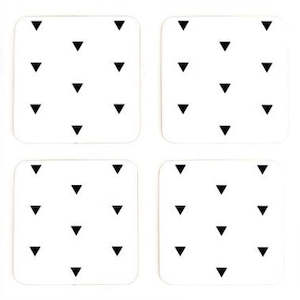 Table Linen: VOGUE TRIANGLE COASTERS SET OF 4