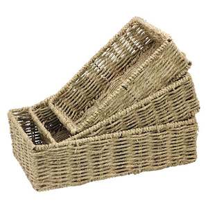 Baskets Storage: SEAGRASS BASKET MEDIUM