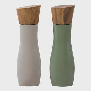Accessories: ESSENTIALS SALT AND PEPPER STONE/SAGE