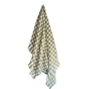 Throws 1: BLISS THROW OLIVE WHITE