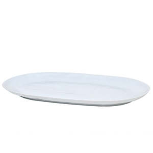 Serveware: SHAPE LARGE PLATTER SOFT GREY