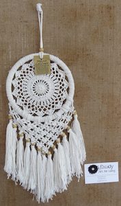Products: Cream Dreamcatcher Round - Exudy Art for Living