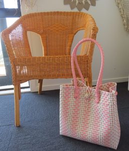 Products: Pink White Gold Tote Bag - Stylish, Spacious & Durable. - Exudy Art for Living