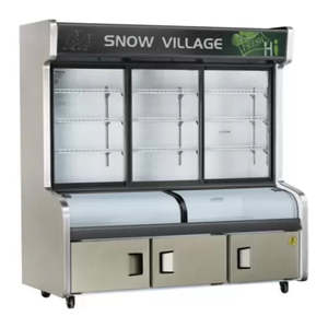 Triple Door With Three Temperature Display Cabinet for Restaurant HY-1800W