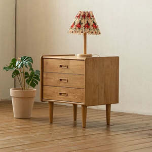 Bedroom Furniture: LIV Bedside Table - Natural