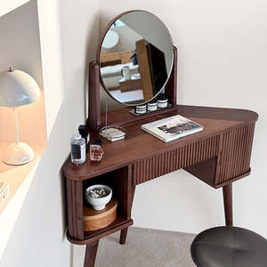 ROMAN Corner Dressing Table - Walnut