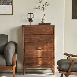 HARPER 5 Drawers Tallboy – Walnut