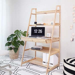Office Furniture Nz: DIBI Desk with Shelves