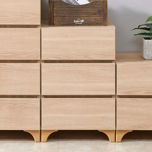 Coffee Tables: RUBY 3 Drawers - Oak