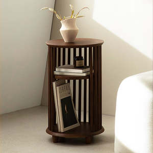 ALBERO Side Table(Type B) - Walnut